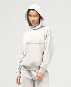 Fabricant Vente en gros Streetwear personnalisé Surdimensionné Polaire Femmes Sweat à capuche imprimé bouffant Casual Solid Knitted Hoodies pour Femme - Product Image 4