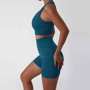 New Arrival Comfortable Custom Solid Women's Yoga Set High Quality Quick-drying Breathable Fitness Wear Anti-Bacterial - Product Image 4