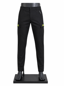 Mens <b>Black</b> Cargo Pants Tactical Workwear <b>Trousers</b> Custom Utility Multi <b>Pocket</b> Outdoor Casual Streetwear Wholesale Apparel - Product Image 1