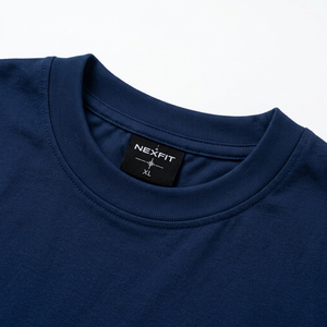 <b>Men's</b> <b>Navy</b> <b>Blue</b> Regular Fit Eco-Friendly Jersey Fabric T-<b>Shirt</b> Solid Design 220g Premium Cotton Streetwear Tee <b>for</b> <b>Men</b> Cheap - Product Image 4