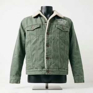 <b>Men's</b> Denim Sherpa <b>Jacket</b> Winter Warm Fleece Lined <b>Trucker</b> <b>Jacket</b> Wholesale Custom Denim <b>Jacket</b> Manufacturer - Product Image 6