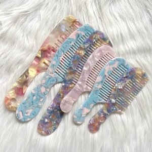 Peine de Resina Profesional para Barbería, Estilo Salón, Ecológico, Decoración DIY, Alta Calidad, Forma Personalizada ILAHI, Arte Folclórico - Product Image 3