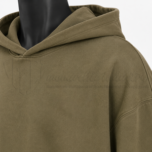 Sudadera con Capucha Oversize para Hombre, Color Sólido, Algodón y Felpa, Estilo Casual, para Otoño, Corte Regular - Product Image 6