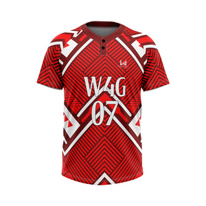 Maillots de baseball personnalisés pour adultes, 100% polyester, respirants, séchage rapide, positions de logo personnalisées, service OEM/ODM, maillots de haute qualité - Product Image 5