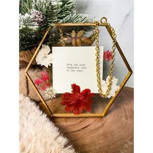 Nordic Style Black Metal Hanging <b>Photo</b> <b>Frame</b> Transparent <b>Double</b> <b>Sided</b> Glass Floating <b>Frame</b> for Dried Flowers Gallery Wall Decor - Product Image 4