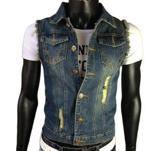 Chaleco de Mezclilla para Hombre, Invierno, 100% Algodón, Transpirable, Ecológico, Servicio OEM, Ropa de Moda para Exteriores, Alta Calidad, Nuevo Estilo - Product Image 1