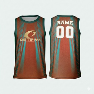 Cheap Price Unisex Basketball Jerseys 100% Polyester Quick Dry <b>Heat</b>-Transfer Printed Breathable Plus Size Neck Front - Product Image 2