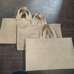 Wholesale Custom Printed <b>Reusable</b> Jute Gift Wrap <b>Bag</b> Shoulder Closure Medium Size Eco Friendly Customized Color Shopping <b>Bag</b> - Product Image 1