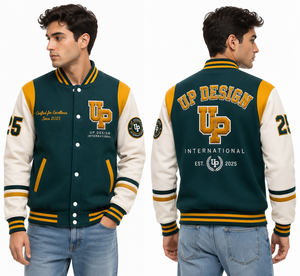 Custom Men's Winter Wool Varsity Letterman <b>Baseball</b> <b>Bomber</b> <b>Jacket</b> PU Leather Contrast Sleeves Embroidered OEM ODM Manufacturer - Product Image 3