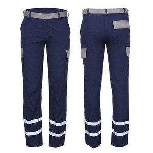 Flame Resistant High Visibility Reflective Tape Safety Pants OEM Durable Workwear <b>Trousers</b> Unisex Wholesale Safety Pants - Product Image 5