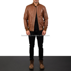 Boomletcorp Nouveau style Veste en cuir tendance pour hommes Logo personnalisé Imperméable Tendance Vestes en cuir tendance - Product Image 6