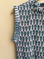 Vestido Largo Maxi de Verano, Casual, Ecológico, con Estampado Floral Bordado a Mano, 100% Algodón, Sin Mangas, Cuello Halter