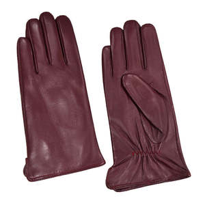 Gants en cuir pour homme, longueur poignet, thermiques, chauds, non doublés, marron uni, pour usage quotidien en hiver, classiques, gants de ville en cuir - Product Image 3