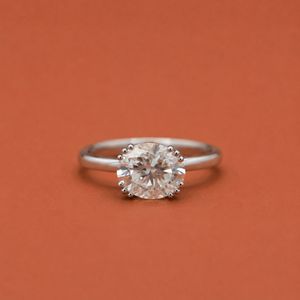 Iced Out S925 Silver <b>Moissanite</b> <b>Oval</b> Solitaire Diamond Hidden Halo Proposal <b>Engagement</b> <b>Ring</b> For Her - Product Image 1