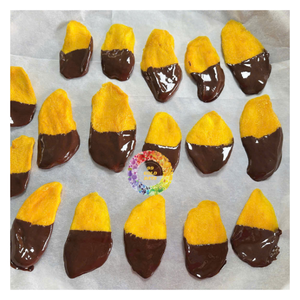 Mango Deshidratado en Rodajas Recubierto de Chocolate, Fruta Tropical Dulce Conservada en Agua - Product Image 4