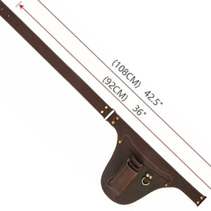 Multi pocket leather florist <b>tool</b> <b>belt</b> custom logo professional gardening organizer durable handmade premium quality for sale - Product Image 4