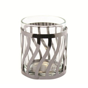 Portavelas votivo de hierro y Metal con acabado dorado, farol decorativo, soporte perforado para bodas y decoración del hogar - Product Image 6