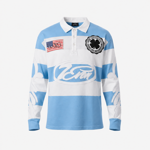 T-shirt Homme Streetwear Haute Qualité Imprimé et Brodé Personnalisé Manches Courtes Coupe Oversize Motif Rugby Anti-Plis avec Poche - Product Image 2