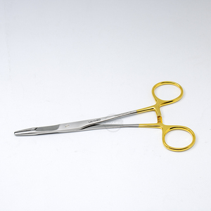 LIKAMED Olsen Hegar ที่ใส่เข็มพร้อมกรรไกร,สำหรับเย็บและตัด TC ปลายด้ามจับสีทอง - Product Image 1