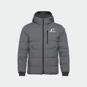 Chaqueta Acolchada de Lona Unisex Personalizada con Cuello Alto, Cierre de Cremallera, Logotipo Frontal, Resistente al Viento, para un Estilo Casual - Product Image 3