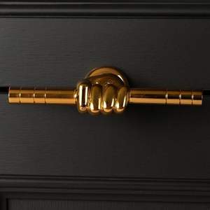 Poignée de porte en laiton de style victorien, design baroque, poignée de porte de manoir historique, style édouardien - Product Image 1