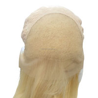 Wig Rambut Manusia Remy 100% Asli Indonesia, Ekstensi Kutikula Tertata Rapi, Gaya Pirang Lurus Alami untuk Lace Glueless