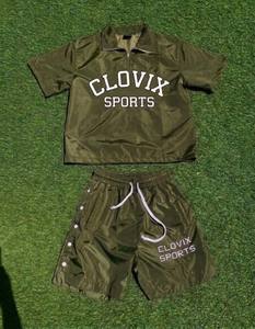 Conjunto de Chaqueta y Pantalones Cortavientos OEM Personalizados, Impermeables, para Correr, Trotar, Gimnasio, Entrenamiento, Ropa Deportiva - Product Image 5