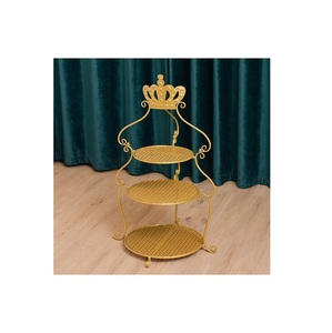 Elegant <b>Dessert</b> Display Metal Cake Stand For Wedding Party Table Decoration For Birthday Event And Catering Service - Product Image 6