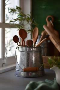 Versatile Galvanized <b>Cutlery</b> Holder Suitable For Home Kitchen Dining Outdoor Serving Areas - Product Image 5