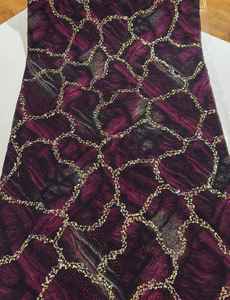 Tela de Georgette Premium con Bordado de Zorros, Diseño Exclusivo, Material para Vestidos con Bordado Intenso para Mujer, Proveedor Mayorista - Product Image 4