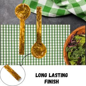 Ensemble d'ustensiles à salade en résine écologique, 100 % compatibles lave-vaisselle pour la maison et l'hôtellerie, comprenant une cuillère à glace - Product Image 3