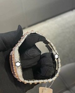 Reloj de Lujo con Moissanita VVS, Acero Inoxidable, 41 mm, Movimiento Automático Japonés, Edición Limitada, Bisel con Diamantes Rosa Rubí, Esfera Cuadrada - Product Image 3