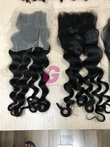Venta al por mayor de lujo vietnamita virgen Remy extensiones de cabello de alta calidad ondulado cuerpo paquetes y cierres pelucas - Product Image 2