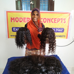 Venta al por mayor Precio de fábrica Extensiones de cabello natural de Malasia Cutícula virgen alineada Paquetes de cabello de onda profunda Cabello humano ondulado - Product Image 5
