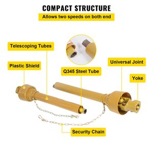 Albero di trasmissione PTO da 1 3/8FT, 6 scanalature, per attrezzi agricoli, serie 4, albero di trasmissione PTO da 39FT 5" - Product Image 5