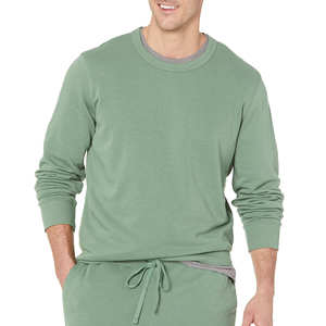 Sudadera Unisex con Capucha y Cuello Redondo, Corte Regular, Color Sólido, Tejido de Algodón, Informal, para Otoño, Manga Larga, Estampado, Secado Rápido - Product Image 1