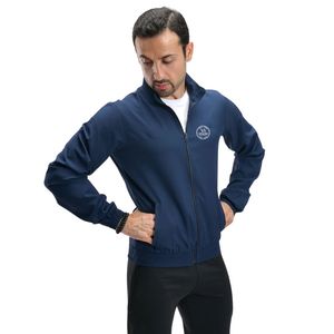 Veste de sport légère, athlétique, pour la course à pied, l'entraînement, coupe-vent zippé, vêtements de sport pour hommes et femmes, fitness en plein air, bleu marine - Product Image 1