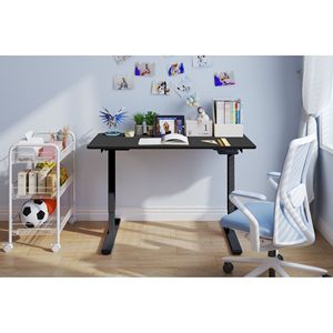 Scrivania Elettrica Regolabile in Altezza 48 X 24 Pollici, Postazione di Lavoro Sit-Stand con Doppio Motore, Scrivania per Computer Nera - Product Image 1