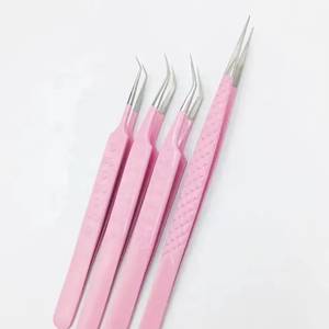 ชุดแหนบต่อขนตาสีชมพู ปลายสแตนเลสอย่างแม่นยำสำหรับการต่อขนตา - Product Image 6