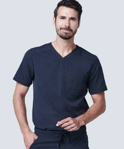 Conjuntos de Uniformes Médicos Unisex con Logotipo Personalizado, Trajes Quirúrgicos de Lona con Detección de Agujas, Mezcla de Poliéster/Algodón para Médicos y Enfermeras - Product Image 4