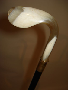 INSTRUMENTO - Mango de bastón de cuerno de búfalo natural, la mejor calidad, color natural, mango de cuerno de vaca - Product Image 4