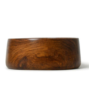 Juego de 2 cuencos para servir frutas y ensaladas de lujo ecológicos hechos a mano de madera de acacia natural mesa de comedor de cocina de grado alimenticio fiesta en casa - Product Image 4