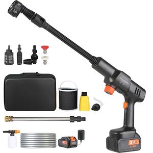 Nettoyeur haute pression portable sans fil 652 PSI 1,0 GPM, nettoyeur de voiture à main alimenté par batterie 4,0 Ah et pistolet de lavage - Product Image 3