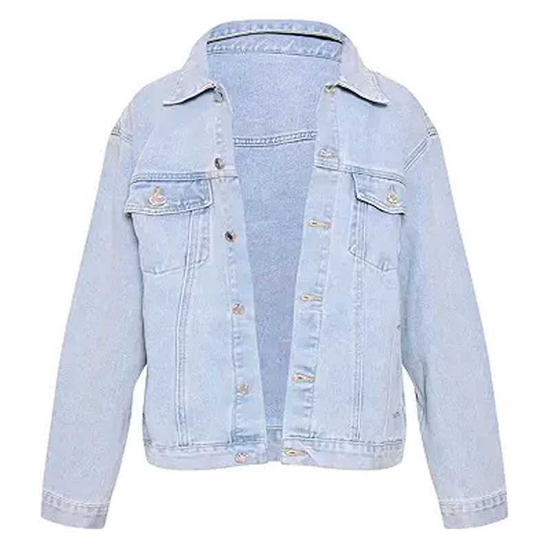 Women s Cropped Denim Jacket Double