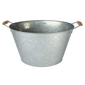 Maceta de Hierro Galvanizado Estilo Americano con Asa, Forma Redonda, para Decoración de Jardín, Balcón y Hogar - Product Image 3
