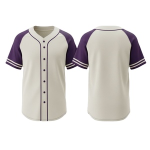 Maillots de baseball imprimés haute performance, logo couleur personnalisé, tissu durable et respirant pour entraînement adulte unisexe - Product Image 1