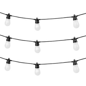 Luci a Stringa RGB da Esterno 100FT con Controllo Smart tramite App, Luci per Patio con 30 Lampadine, 15 Lampadine Monocolore, Luminosità Regolabile, Impostazione Temporizzata - Product Image 2
