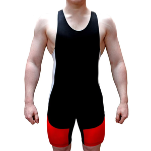 Tenue de compétition de lutte personnalisée, justaucorps sur mesure pour hommes, tissu extensible performant, léger et respirant, sports d'équipe - Product Image 1