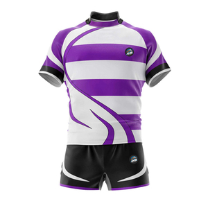 ชุดยูนิฟอร์มรักบี้แขนสั้นคุณภาพสูงแบบใหม่ พิมพ์ลายเต็มตัว ระบายอากาศได้ดี ป้องกันแบคทีเรีย ผลิตจากโพลีเอสเตอร์ 100% ปรับแต่งได้ - Product Image 6