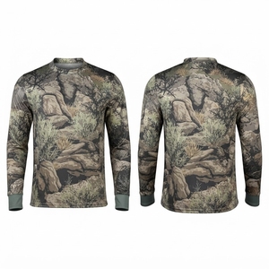 Chemise de chasse pour homme, imperméable, à manches longues, imprimé animal, camouflage, respirante, en polyester, vêtements d'extérieur, haut d'automne, manches longues - Product Image 4